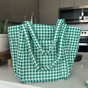 Baggu Mini Cloud Bag-Green Gingham